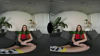 VR Brunette Casting: Blowjob, Doggy  Cowgirl Porn