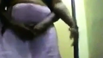 Big-Ass Indian Aunty in Blue Saree