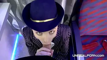 Fucking Stewardess in Airplane