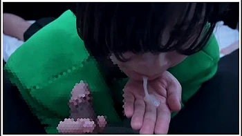 She Sucks A Good Blow Job And Sucks Up A Lot Of Sperm