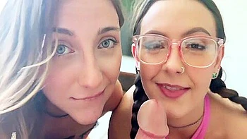 Stepbro Welcomes Stepsisters Into His Bed For Taboo Threeway