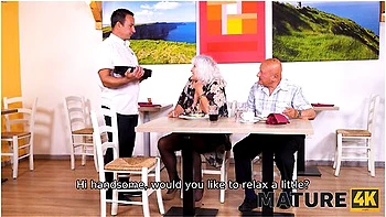 Man Serves Old Couple In All Ways And Even In The Sexual One