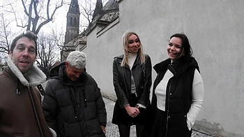 Matt Bird, Porno Dan, Dean Van Damme, and Sofia Lee in a wild threesome