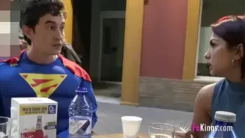 She thought she would fuck a performer, but instead she's fucking SUPERMAN!!