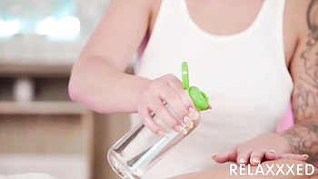 Hard fuck in the missionary pose with a slutty blonde Carla Boom