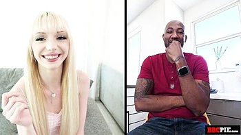 Cutie with round ass Cecelia Taylor impaled by huge black wiener