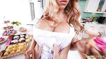 Bitchy doll with silicone tits My Cookie Jar nailed by big wiener