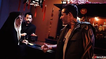 Asian angel Yhivi feels a fat black cock deep in her round ass