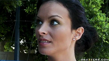 Astonishing busty brunette Bailey Brooks is enjoying this huge cock