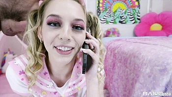 Blonde hottie Lily Larimar nicely impaled by massive sausage