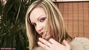 Sexy as hell chick Jana 15 likes fucking with a long blue dildo