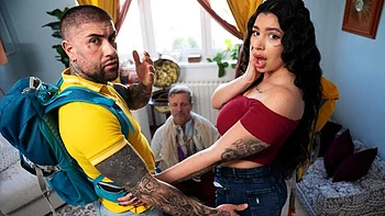 Inked chick with round bottom Sexy Nala likes dick-riding so much