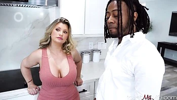 Cutie doll with big boobs Sly Diggler is enjoying this large black dick