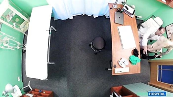 Fake doctor with a big cock fucked a busty blonde Paola Ula