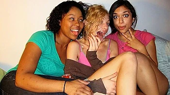 Mandy Armani and Ash are enjoying having fun with a large penis