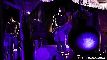 Candee Licious and Dina Joy are fucking with a shared lover