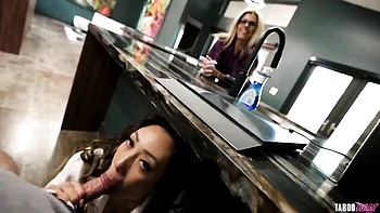 POV missionary pose fuck with a big-boobed brunette Kaya Knight