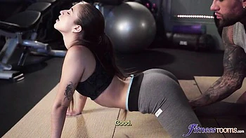 Fit and young chick Sofia Smith screwed in the doggy style