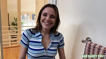 Angelic POV blowjob with a how and young teen girlfriend Rose Carter