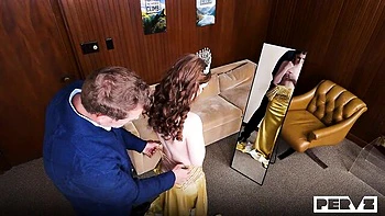 A young and hot chick Marina Vaylor likes jumping on a big boner