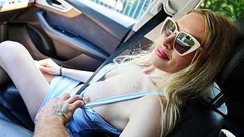 Outdoor fuck in the doggy style with a hot blonde Anastasia Kis