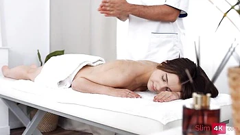 Skinny teen Baby Doll likes intensive anal penetration so much