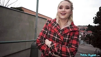 Nighttime fuck in the cowgirl pose with a hot busty blonde Jesse Ames