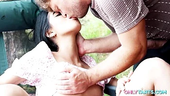 Two guys with big cocks fucked a slim young brunette Kubera Fortuna