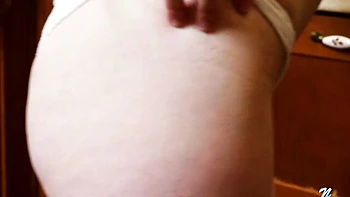 An awesome busty teen with natural tits Alexiya touches her crack