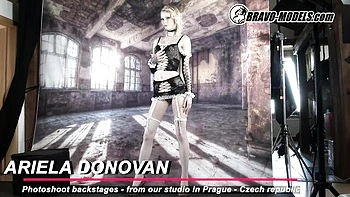 Stockings action with marvelous Ariela Donovan and Ariela from Bravo Models