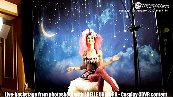 Watch extravagant Adelle Unicorn and Adelle's porn