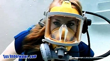 Full Face Scuba masturbation: Solo, Fetish  Dildo Porn