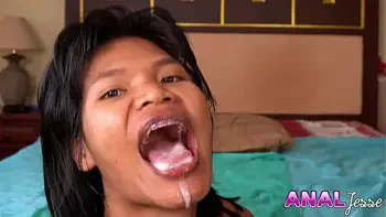 Asian Bar Girl Cum Swallow Anal Quickie