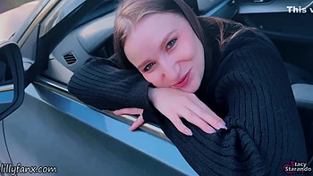 Car Slut Sucks & Gets Fucked After Catching A Public Jerk - Pov