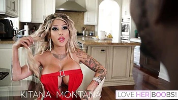 Kitana's huge tits action