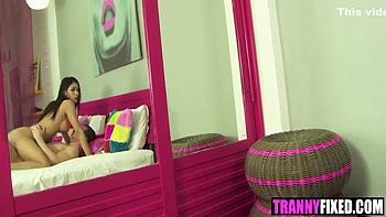 Seang Trans And Spencer Fox - Trans Babe Teases To Fuck Seang