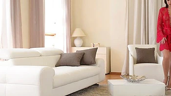 French Tattoo Beauty Fingers Pussy, Shows Off Booty