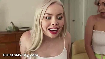 Helping My Funsize Stepsister And Her Friends: Blowjob, Doggy  Cowgirl Porn