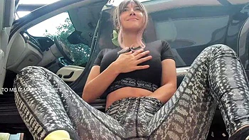 Busty curly brunette with big boobs fucks on couch