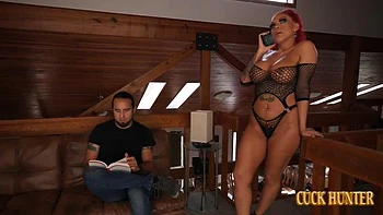 Thick Busty Redhead Ms Red X Enjoys Co-Worker BBC by Cuck Hunter: Blowjob, Big Tits  Big Ass Porn