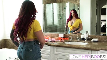 Graceful Avalon Mira - lesbian action - Love Her Boobs