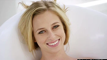 Blonde milf Taylor Whyte rides bbc of Rob Piper in a hot interracial scene