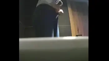 VIP Series 26-35. Young female students close-up pissing into the toilet