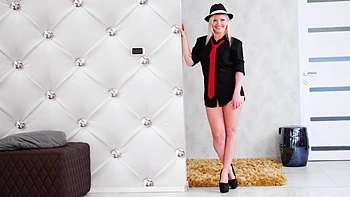 The couple fucked in cowgirl pose with high heels