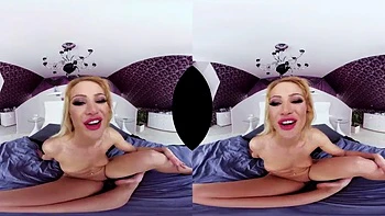 Blonde ride ft. Cherry Kiss: Blowjob, Cowgirl  Missonary VR Porn
