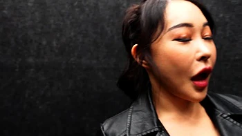 Japanese Asian mature giving blowjob to lucky guy