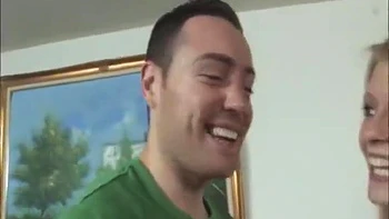 Blonde Babe Topless Handjob