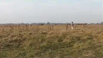 Naked in public. Nude in public. Outdoors without panties and bra Sexy MILF Frina play Sport at stadium outside. Public. No panties. Naturist. Outdoor. Nudist