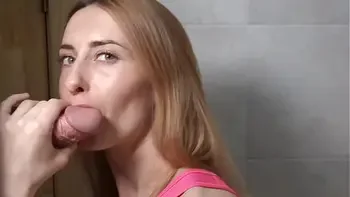 I pick up a cute girl in a Ukraine bar and she gives me an amazing blowjob in the toilet