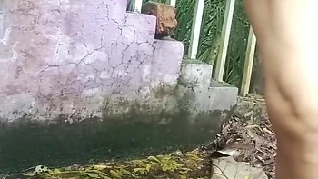 Bhabi Pissing Outdoor Showing Pusssy, Ass, Boob